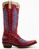 Image #2 - Old Gringo Women's Eagle Stitch Western Boots - Snip Toe, Red, hi-res