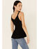 Idyllwind Women's Godet Rib Knit Tank Top , Black, hi-res