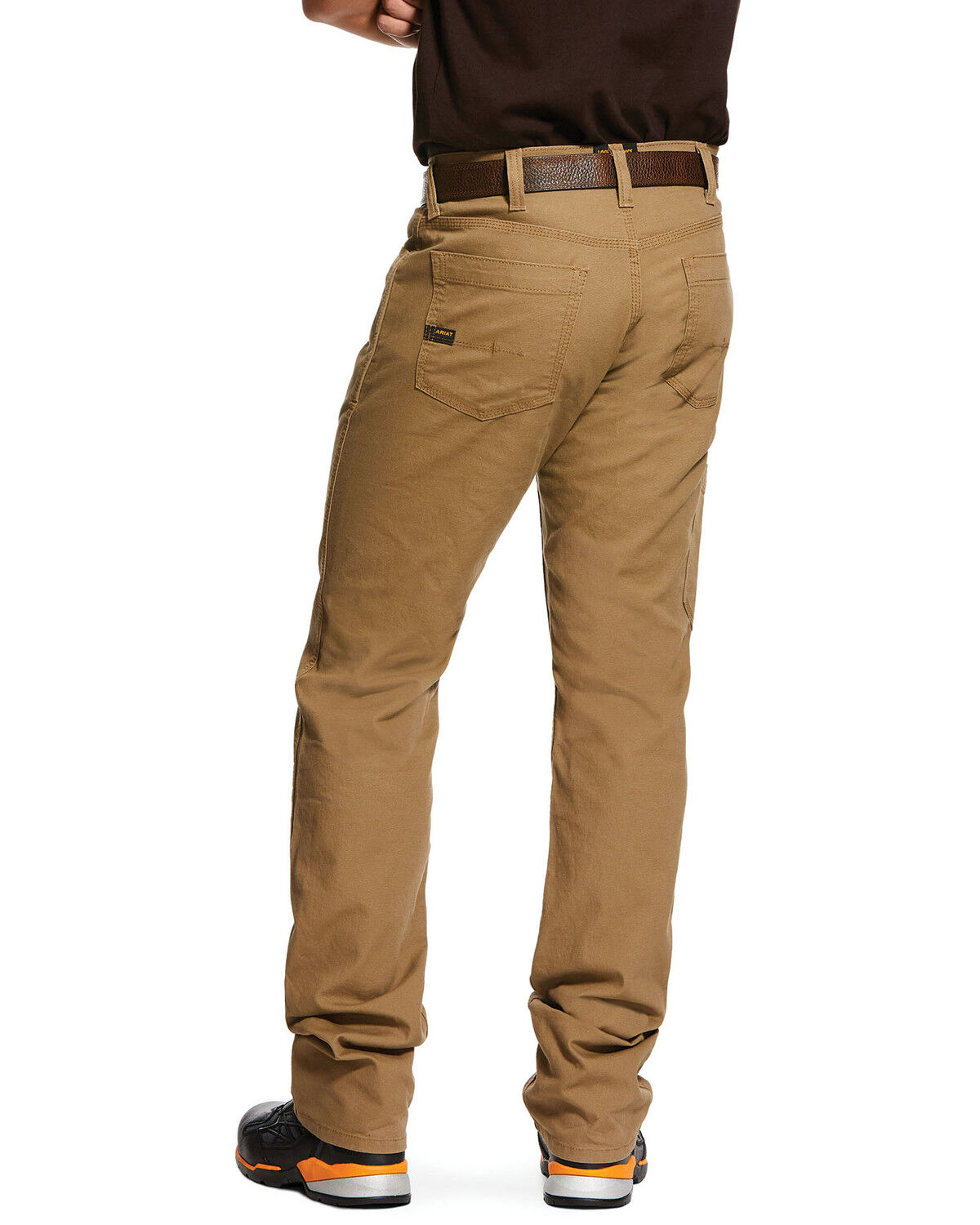Image #1 - Ariat Men's Khaki Rebar M4 Made Tough Durastretch Straight Leg Work Pants - Big, Beige/khaki, hi-res