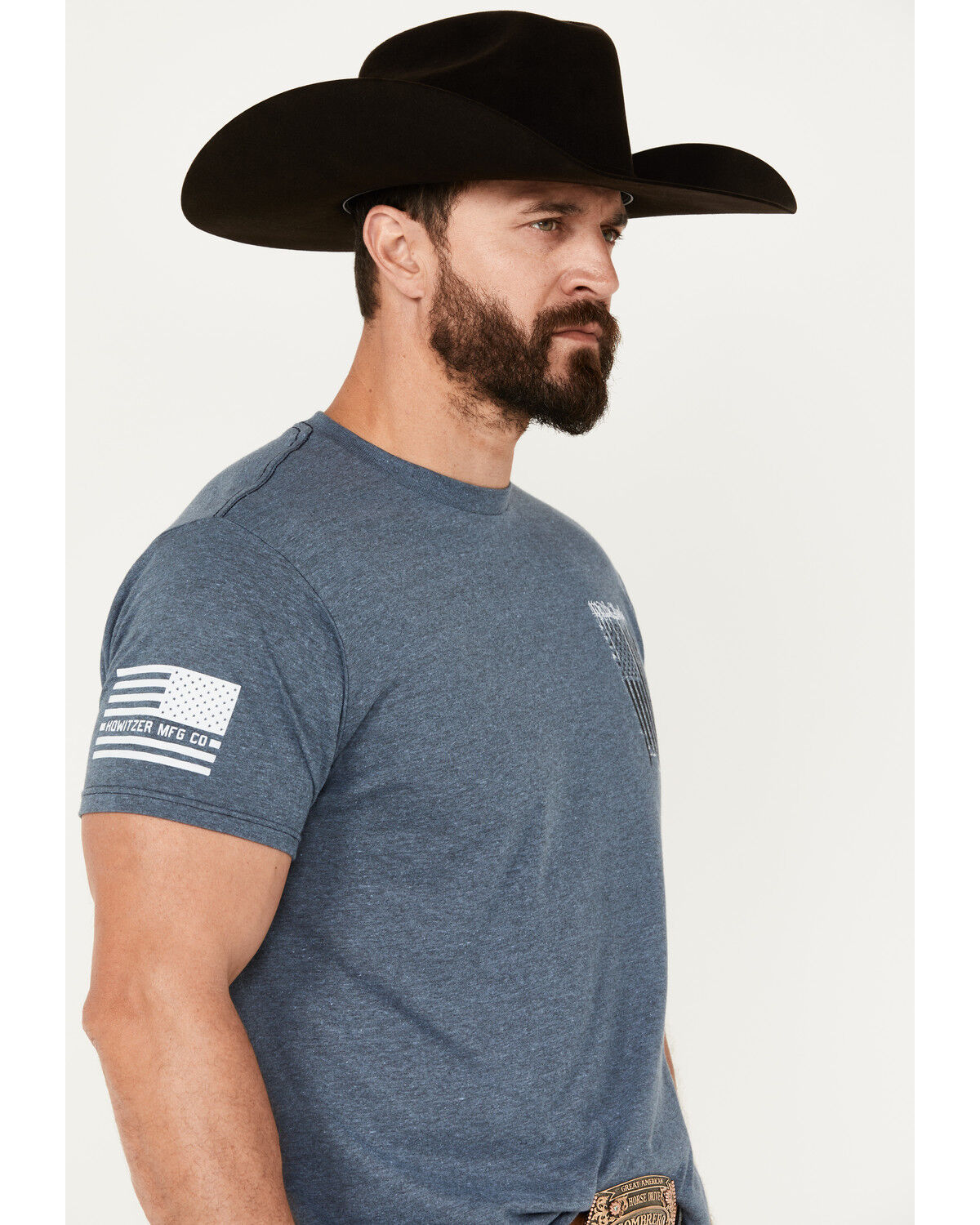 Image #3 - Howitzer Men's People Slither Short Sleeve Graphic T-Shirt, Navy, hi-res