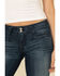 Image #3 - Ariat Women's Trouser Mid Rise Stretch Outseam Ella Wide Leg Jean, Indigo, hi-res