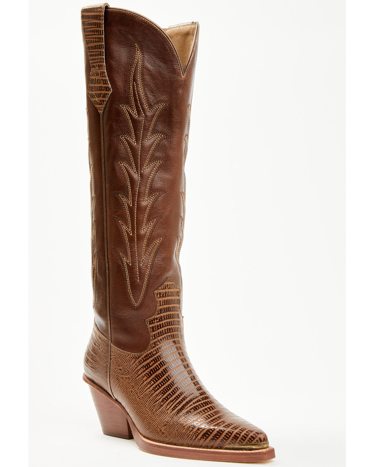 Image #1 - Wonderwest Women's Havannah Tall Western Boots - Snip Toe, Brown, hi-res