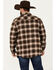 Image #4 - Rock & Roll Denim Men's Plaid Print Snap Shacket, Dark Brown, hi-res