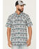 Image #1 - Moonshine Spirit Men's Thunder Cloud Southwestern Print Short Sleeve Snap Western Shirt, White, hi-res