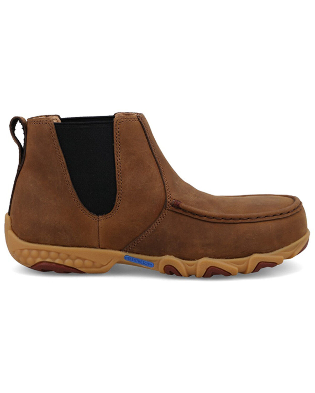 Image #2 - Twisted X Women's 4" Chelsea Driving Moc Work Boots - Nano Toe, Brown, hi-res