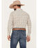 Image #4 - Ely Walker Men's Plaid Print Long Sleeve Pearl Snap Western Shirt - Big & Tall, Beige/khaki, hi-res