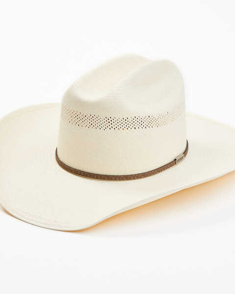 Image #1 - Stetson Plait 10X Straw Cowboy Hat, Natural, hi-res