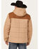 Image #4 - Ariat Men's Color Block Insulated Hooded Jacket, Tan, hi-res