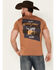 Image #4 - RANK 45® Men's Sliced Athletic Short Sleeve Graphic T-Shirt , Cream, hi-res