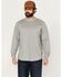 Image #1 - Hawx Men's FR Long Sleeve Pocket T-Shirt - Tall, Silver, hi-res