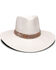 Nikki Beach Women's White Dove Western Panama Straw Hat , White, hi-res