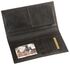 John Deere Leather Checkbook, Black, hi-res