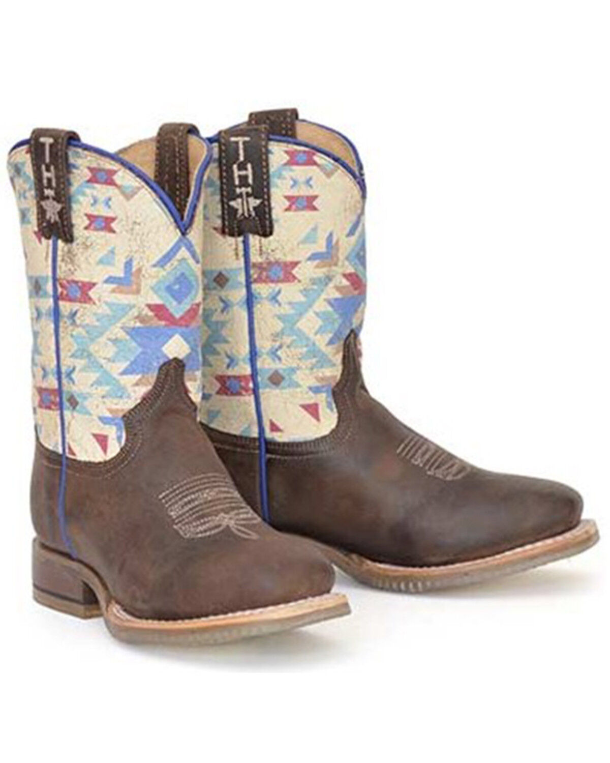 Image #1 - Tin Haul Boys' Geronimo Western Boots - Broad Square Toe, , hi-res