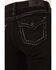 Image #2 - Miss Me Women's Mid Rise Border Pocket Bootcut Stretch Denim Jeans, Black, hi-res