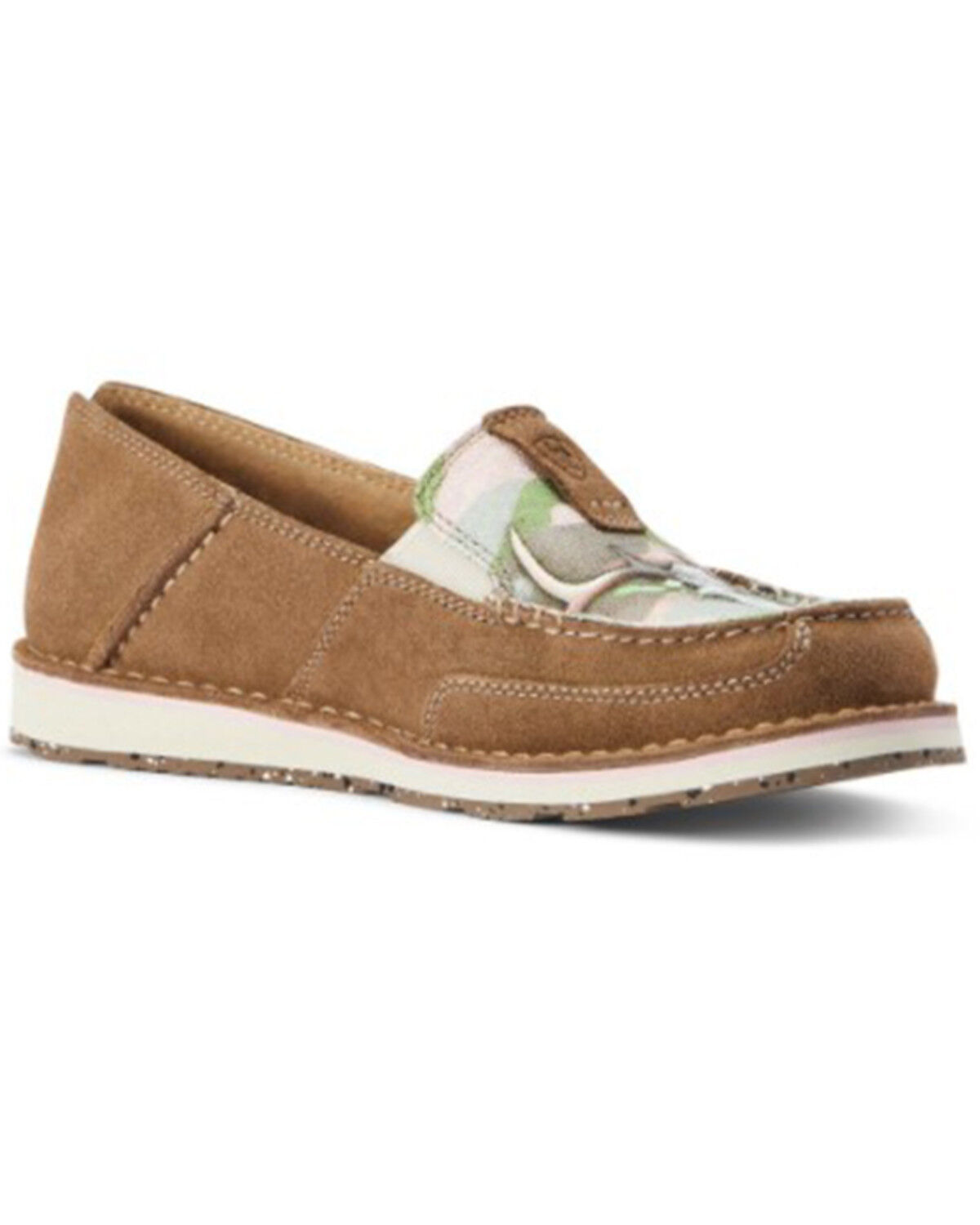 Image #1 - Ariat Women's Doe Camo Print Slip-On Casual Cruiser - Moc Toe, Brown, hi-res