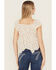 Image #4 - Wild Moss Women's Floral Print Hanky Hem Top, Multi, hi-res