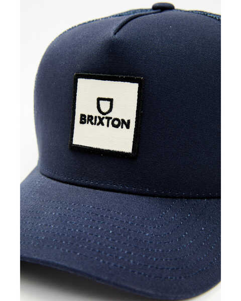 Image #2 - Brixton Men's Alpha Block Ball Cap, Navy, hi-res