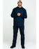 Image #6 - Hawx Men's Navy Stretch Twill Long Sleeve Work Shirt , Navy, hi-res