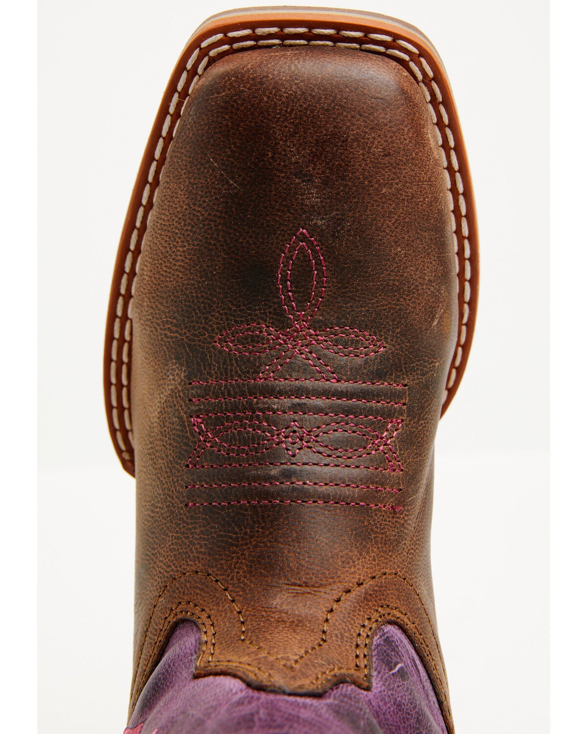 Image #6 - Dan Post Little Girls' Lottie Western Boots - Broad Square Toe, Tan, hi-res