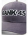 Image #2 - RANK 45® Men's Embroidered Logo Mesh-Back Ball Cap, Grey, hi-res