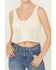 Image #4 - Idyllwind Women's Rockwall Open Weave Cropped Sweater Tank, Ivory, hi-res