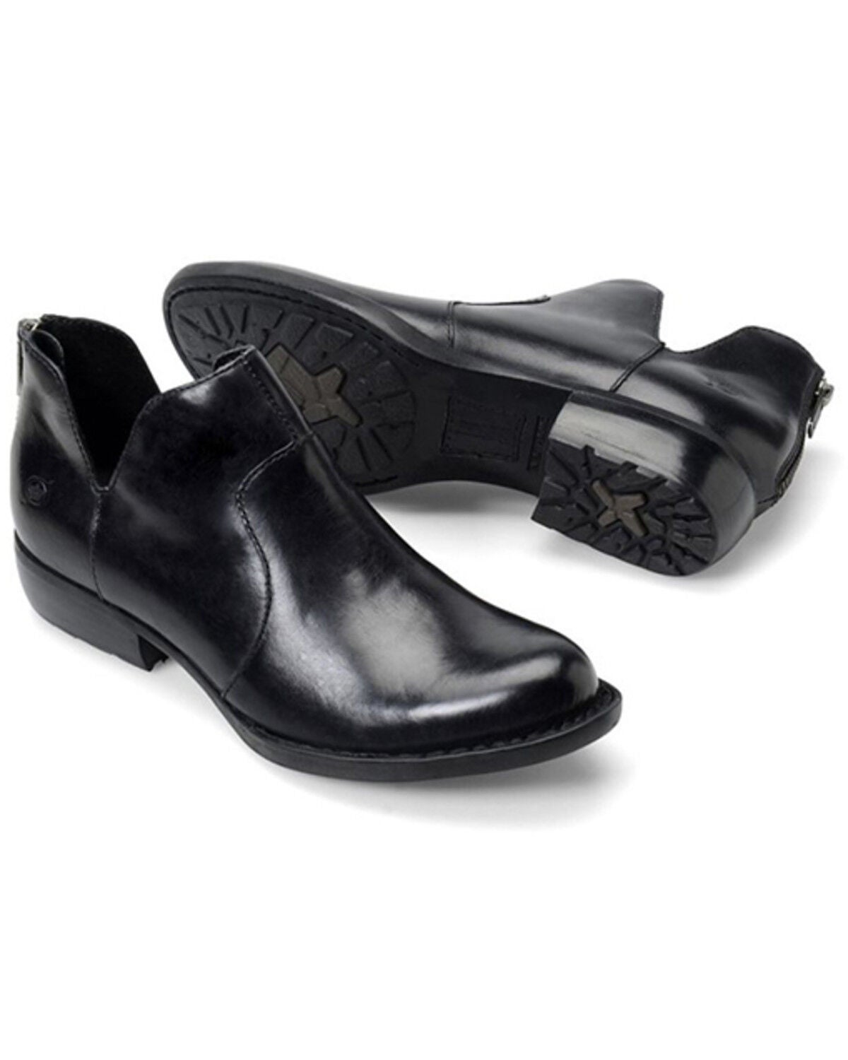 Image #3 - Born Women's Kerri Booties - Round Toe, Black, hi-res