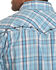 Image #3 - Cowboy Hardware Men's Picnic Plaid Print Long Sleeve Western Shirt , Blue, hi-res