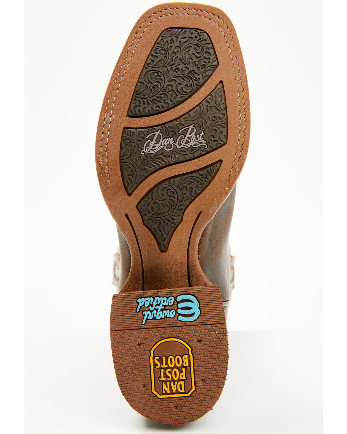 Image #7 - Dan Post Women's Tess Western Boots - Square Toe, Brown, hi-res