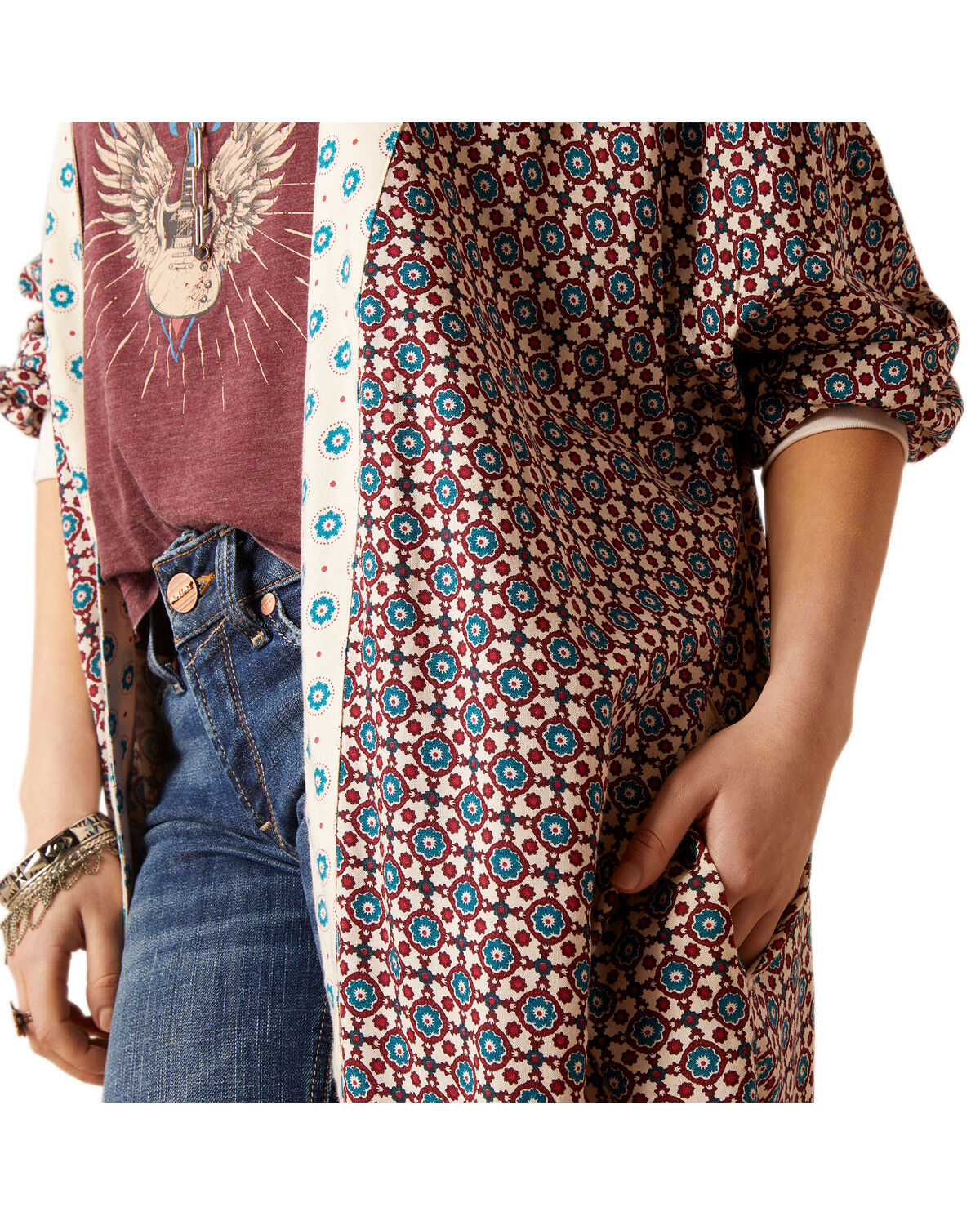 Image #3 - Ariat Women's Mesquite Kimono Duster, , hi-res