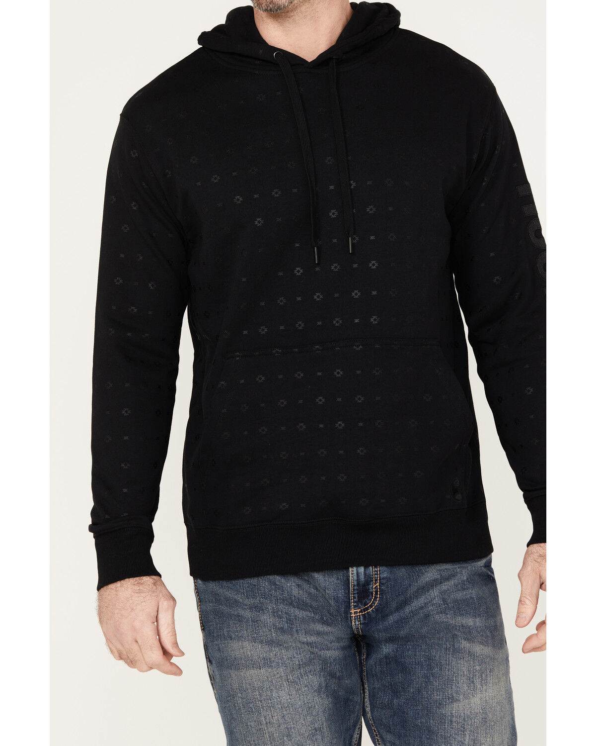 Image #3 - Hooey Men's Mesa Hooded Sweatshirt, Black, hi-res