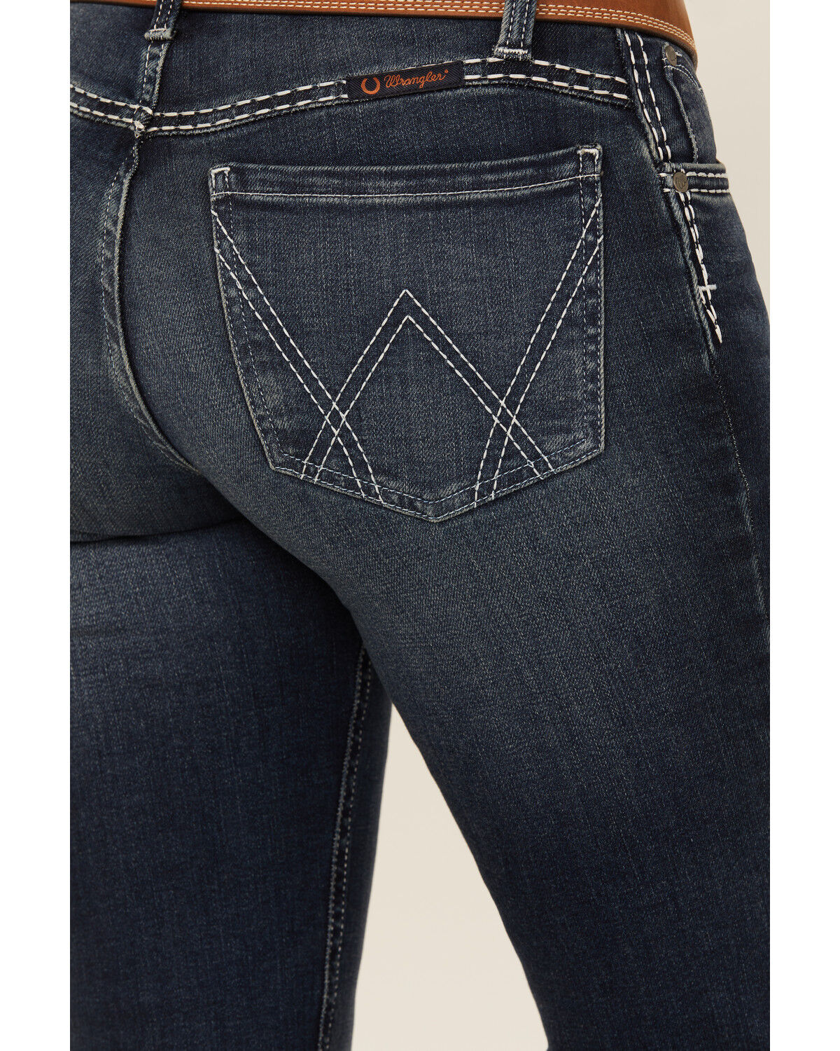 Image #2 - Wrangler Women's Shiloh Dark Wash Low Rise Bootcut Ultimate Riding Jeans, Dark Wash, hi-res