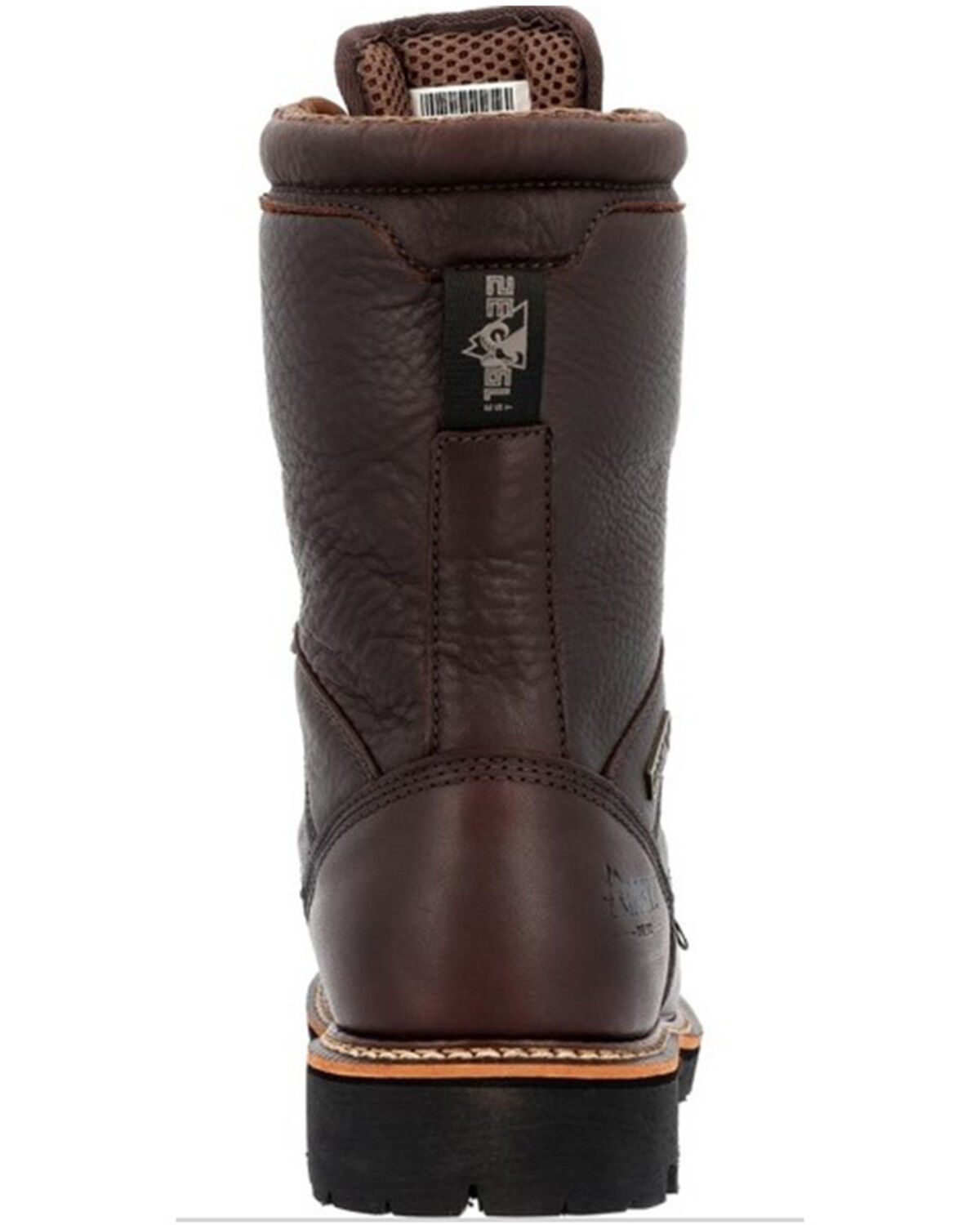 Image #5 - Rocky Men's Rams Horn 8" Waterproof Western Work Boots - Composite Toe, Brown, hi-res