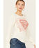 Image #2 - Free People Women's Lucky Locket Long Sleeve Graphic Tee, Ivory, hi-res