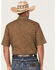 Image #4 - Roper Men's Classic Floral Print Short Sleeve Pearl Snap Western Shirt , Brown, hi-res