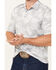 Image #3 - Cinch Men's ARENAFLEX Leaf Print Short Sleeve Polo, Light Grey, hi-res