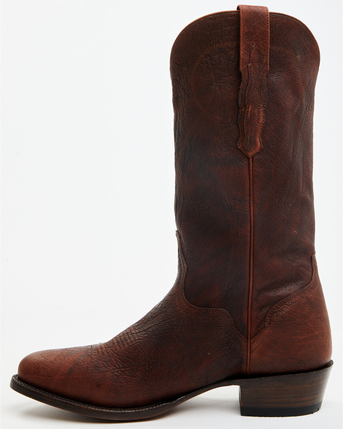 Image #3 - El Dorado Men's Sammy Western Boots - Round Toe, Cognac, hi-res