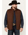 Image #1 - Ariat Men's Crius Solid Insulated Concealed Carry Vest - Big, Medium Brown, hi-res