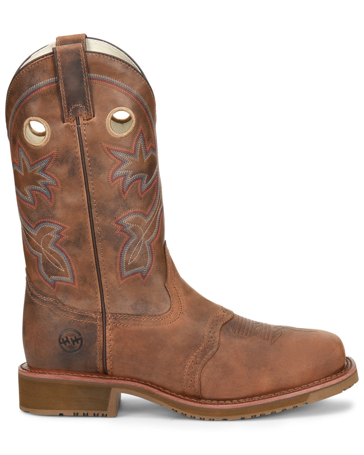 Image #2 - Double H Men's Ice Roper Western Work Boots - Composite Toe, Brown, hi-res