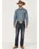 Image #2 - Cody James Men's Hotspot Solid Long Sleeve Snap Western Shirt , Blue, hi-res