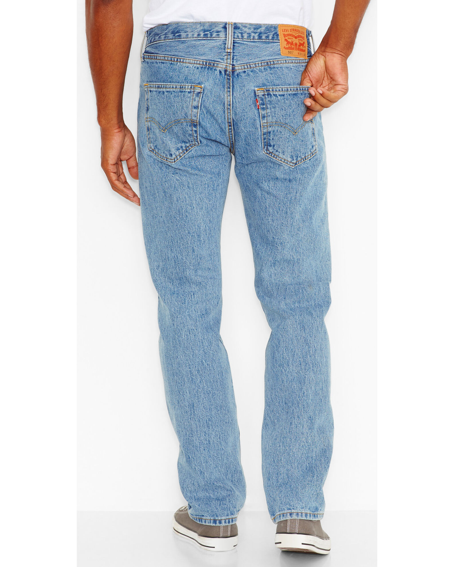 Slaapzaal Neem de telefoon op Bezet Levi's Men's 501 Original Fit Stonewashed Regular Straight Leg Jeans -  Country Outfitter