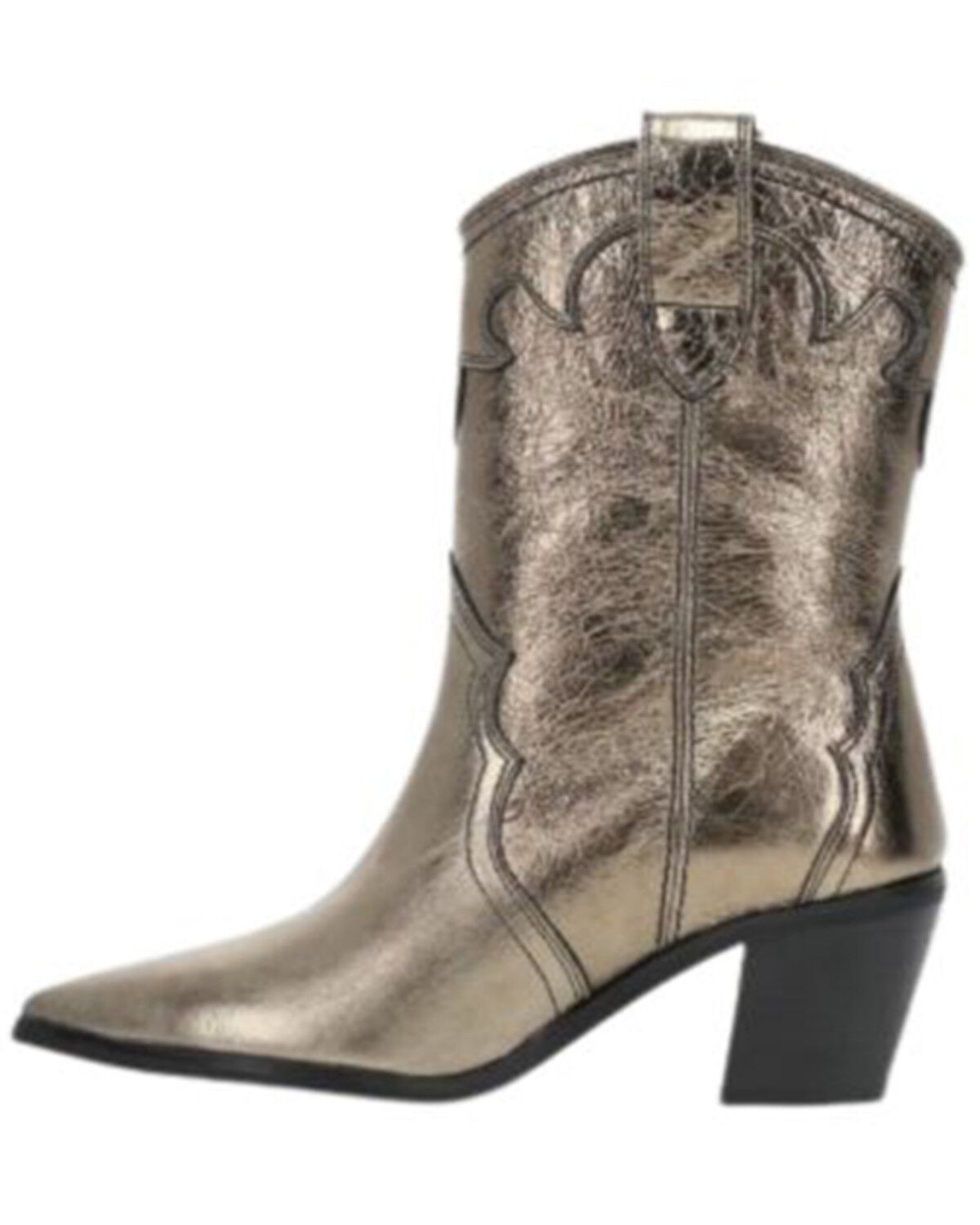 Image #3 - Frye Women's Sara Western Short Boots - Round Toe, Bronze, hi-res