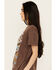 Image #2 - Cleo + Wolf Women's Country Roads Short Sleeve Graphic Tee, Brown, hi-res