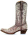 Image #3 - Corral Girls' Crater Bone Embroidered Western Boot - Snip Toe, Brown, hi-res