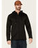 Image #1 - Hawx Men's Merrick Grid Back Zip-Front Fleece Hooded Work Jacket , Black, hi-res