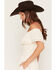Image #2 - Lovestitch Women's Lace Off The Shoulder Maxi Dress, Natural, hi-res