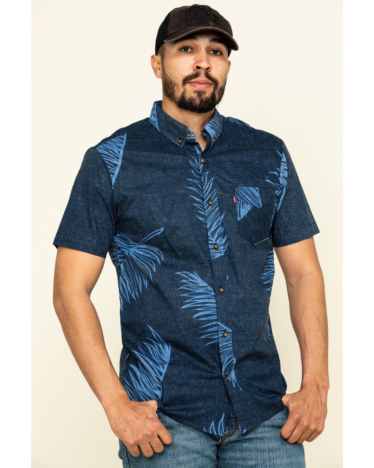 levi's short sleeve western shirt