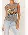 Country Deep Women's Smoke Em Graphic Distressed Tank Top, Black, hi-res