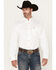 Image #2 - Ariat Men's Solid Twill Long Sleeve Western Woven Shirt, White, hi-res