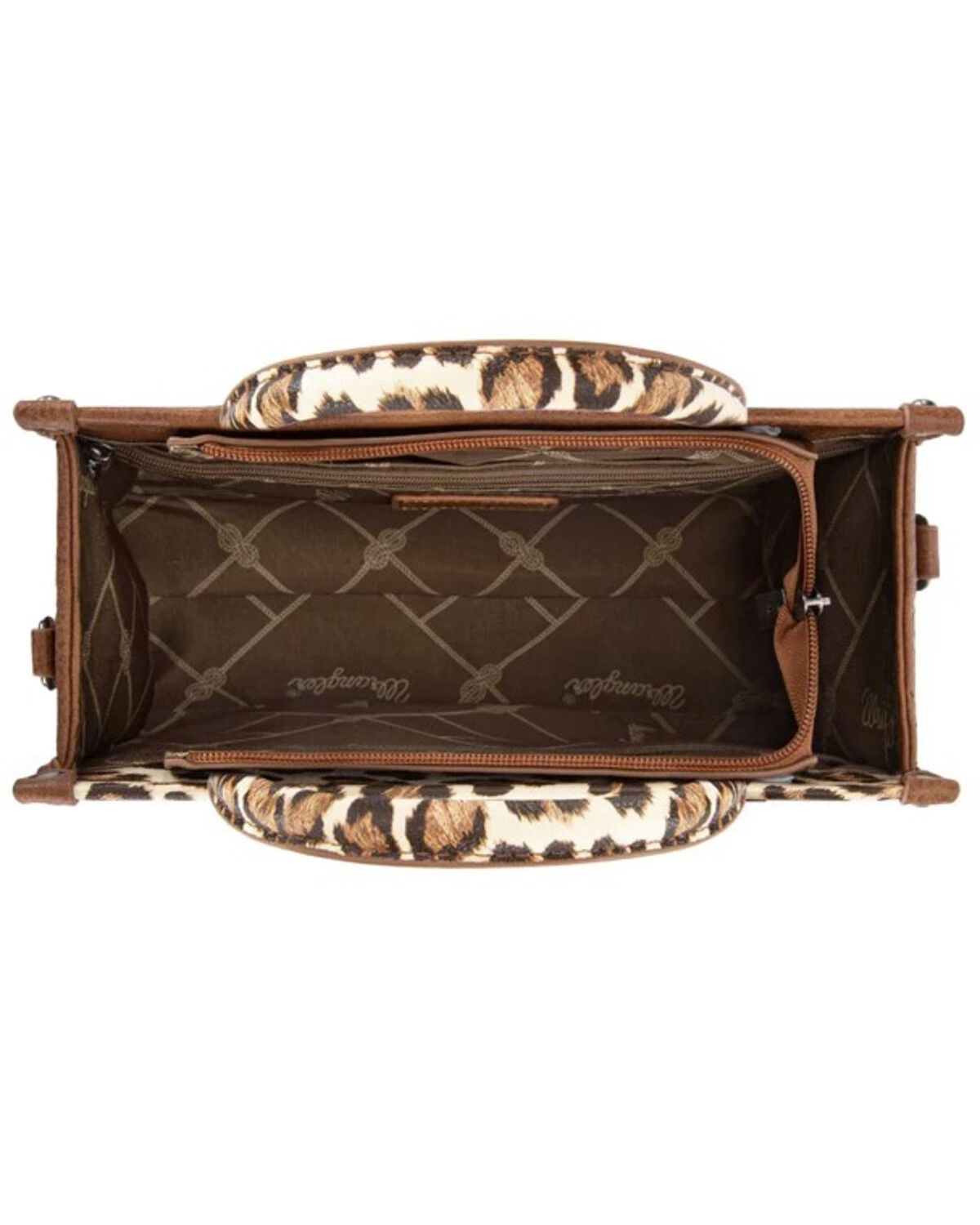 Image #2 - Wrangler Women's Leopard Print Crossbody Bag, Brown, hi-res