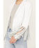Image #3 - Cripple Creek Women's Cropped Fringe Jacket, White, hi-res